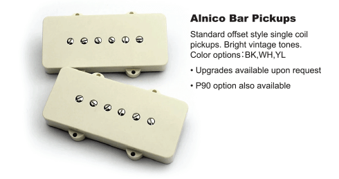 Vibe Offset-6 pickups