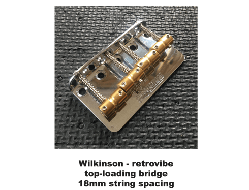 VibroBass 30 custom short scale bass body bridge